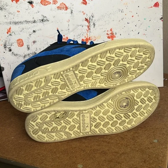 Diadora X Men Magic Basket Low Storm Black Blue - Picture 8 of 10